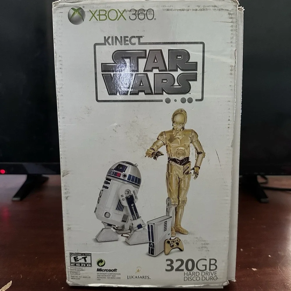 Microsoft Xbox 360 S Limited Edition Star Wars Console Tested No Controller